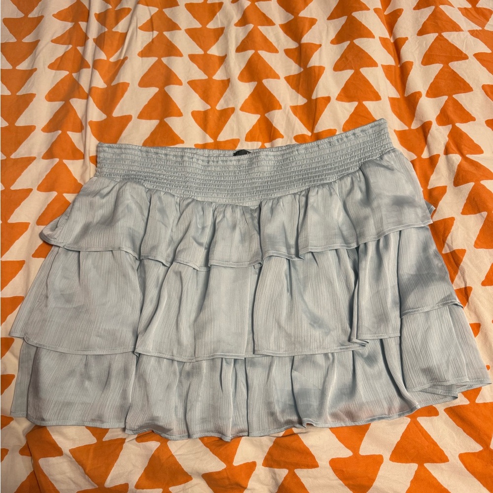Arula Light Blue Tiered Skirt